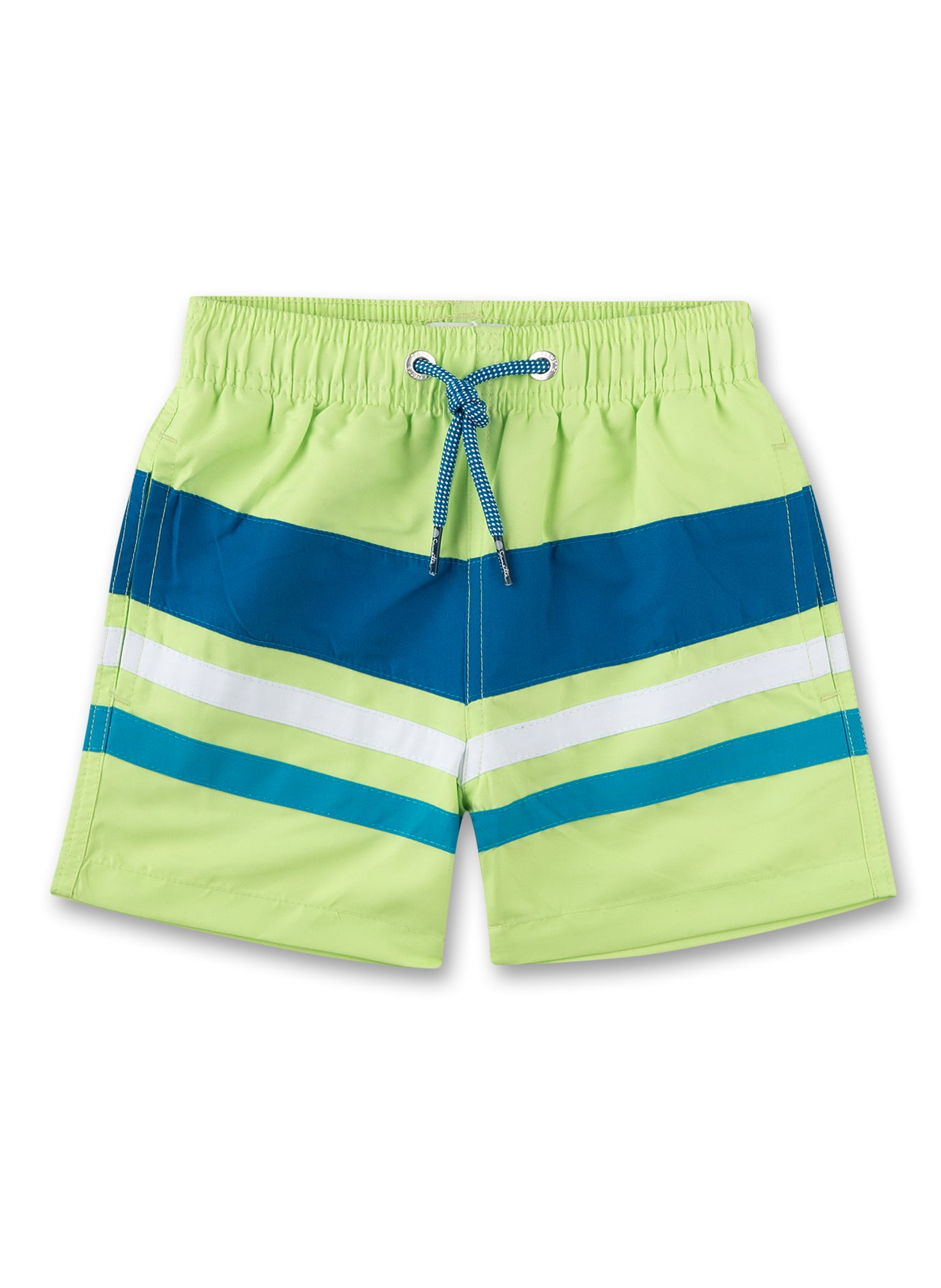 Sanetta Bade-Shorts Grün/Streifen