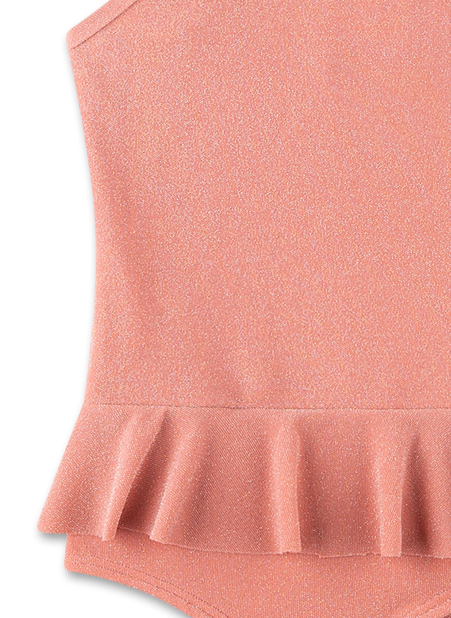 Sanetta Badeanzug mit Volant und Glitzer - Soft Pink