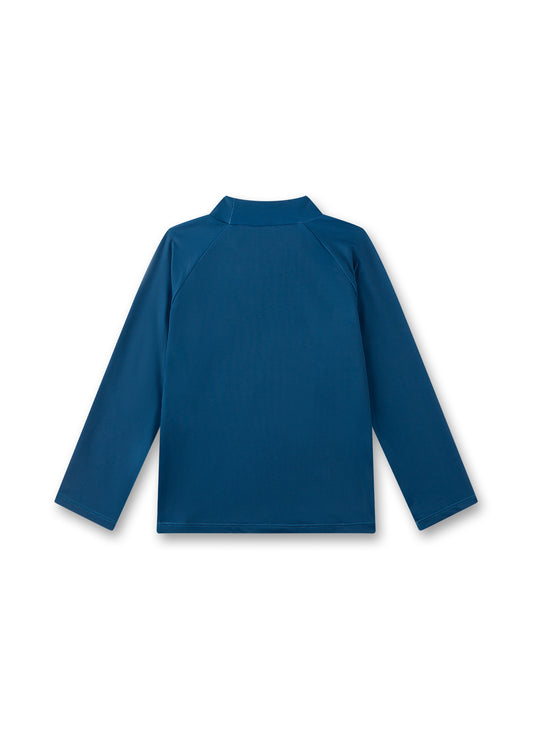Sanetta UV Langarmshirt mit Schildkröten-Druck - Blau