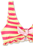 Bild in Galerie-Betrachter laden, Sanetta Bikini, gestreift mit Schleifchen - Zitrone
