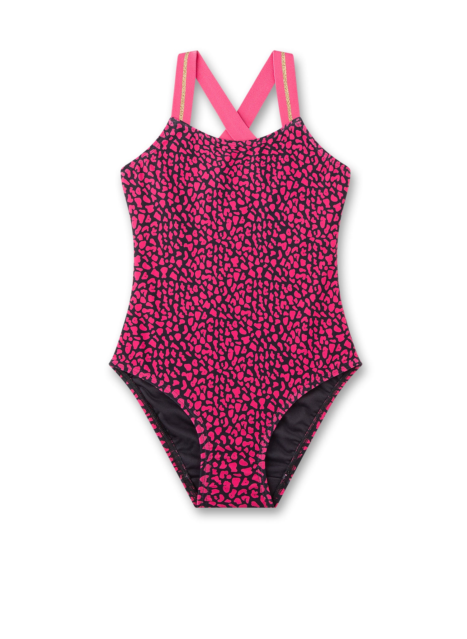 Sanetta Badeanzug im Leo-Look - Miami Pink