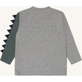 Bild in Galerie-Betrachter laden, Hust & Claire T-Shirt langarm mit coolem Druck - Grey Melange
