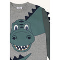 Bild in Galerie-Betrachter laden, Hust & Claire T-Shirt langarm mit coolem Druck - Grey Melange
