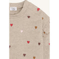 Bild in Galerie-Betrachter laden, Hust & Claire Sweatshirt mit Rüsche und Herzchen Stickerei - Biscuit
