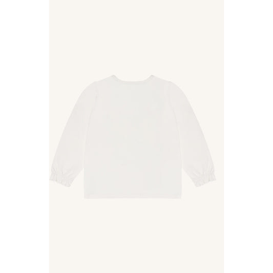 Hust & Claire T-Shirt langarm mit Detail - Ivory