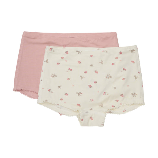 Minymo "Panties Doppelpack" gemustert - Strawberry Ice