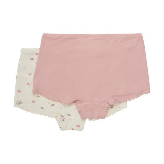 Minymo "Panties Doppelpack" gemustert - Strawberry Ice