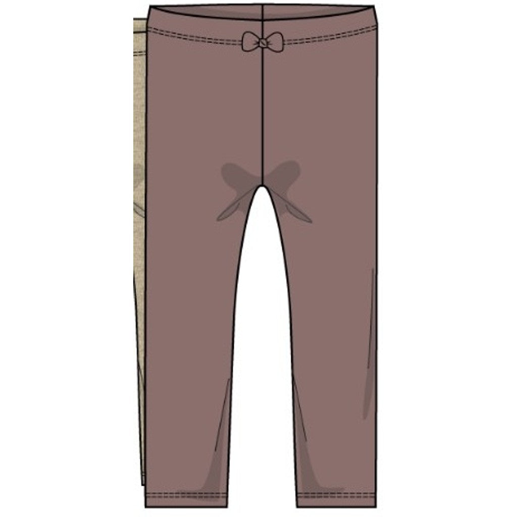 Hust & Claire Leggings Lisa mit Schleifchen am Bund - Plum