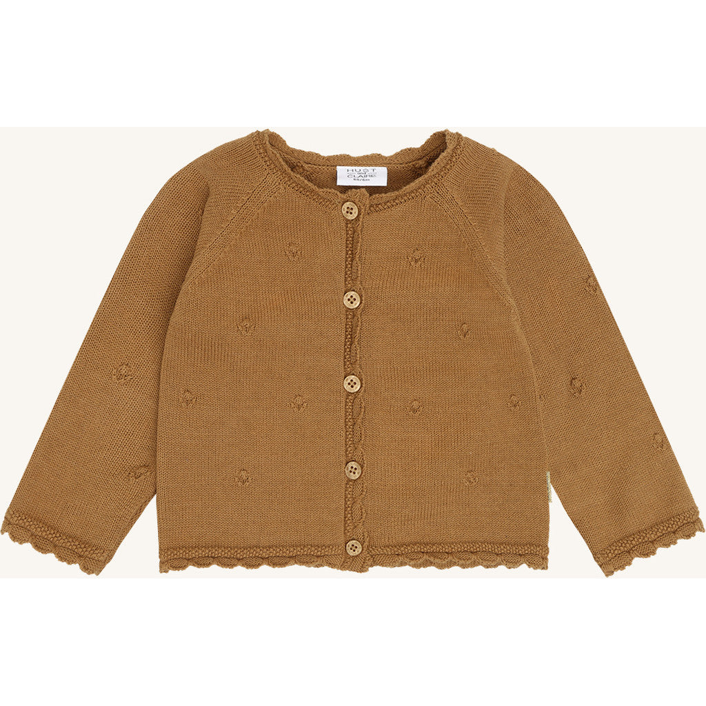 Hust & Claire Strickjacke mit Knopfleiste - Chipmunk