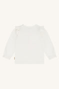 Bild in Galerie-Betrachter laden, Hust & Claire Langarmshirt mit Druck und Volant - Ivory
