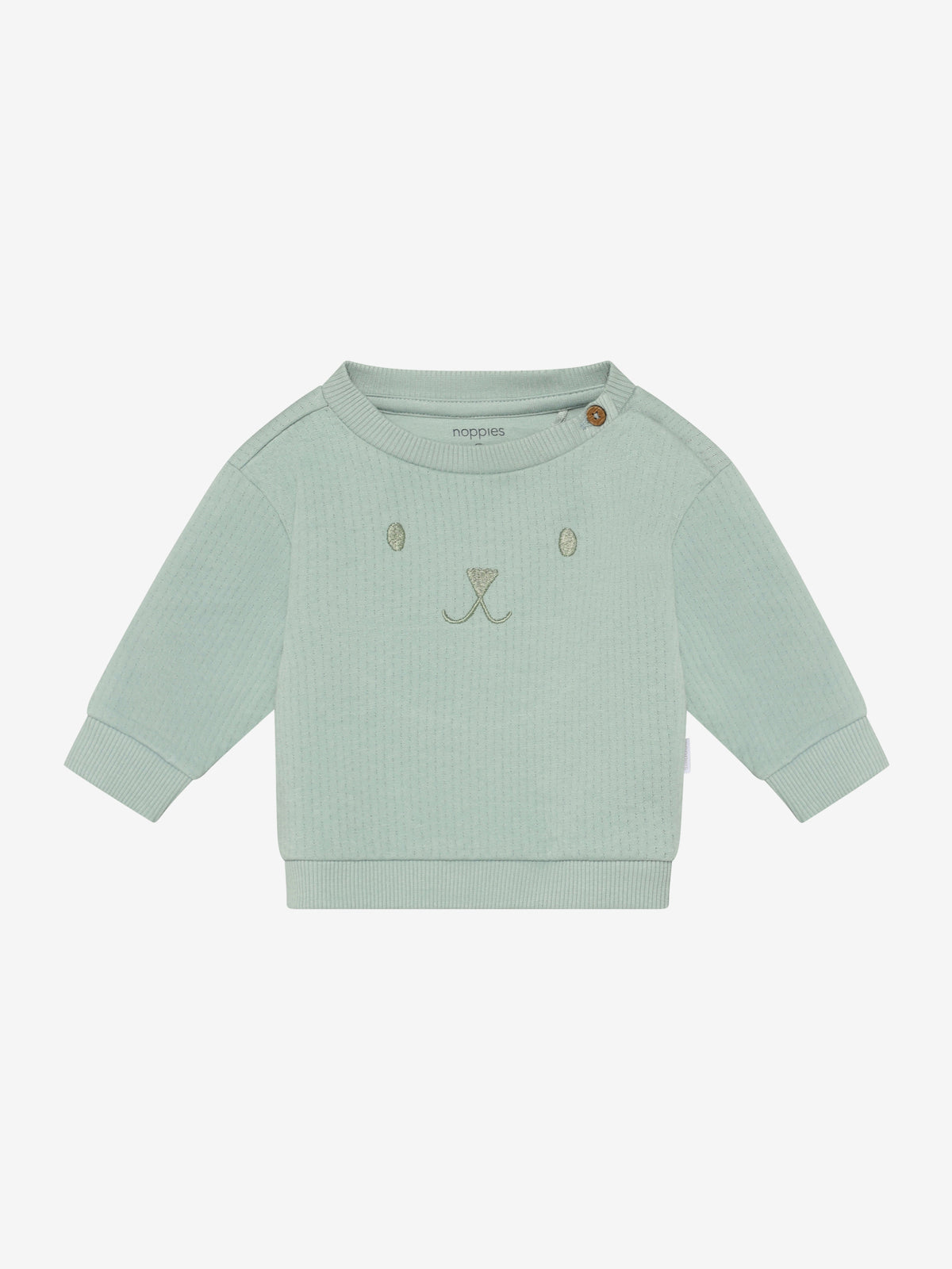 Noppies Sweatshirt mit Stickerei - Jade