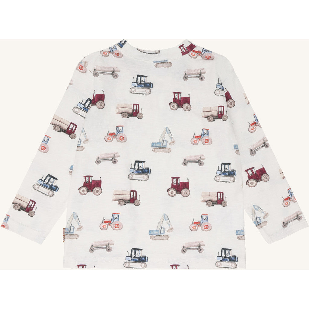 Hust & Claire T-Shirt langarm mit einem Allover Druck - Ivory
