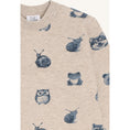 Bild in Galerie-Betrachter laden, Hust & Claire T-Shirt langarm mit einem Allover Druck - Beige Melange
