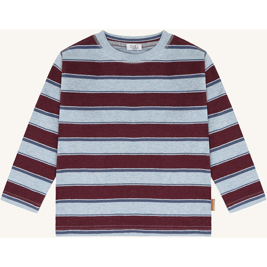 Hust & Claire T-Shirt langarm, gestreift - Baby Blue