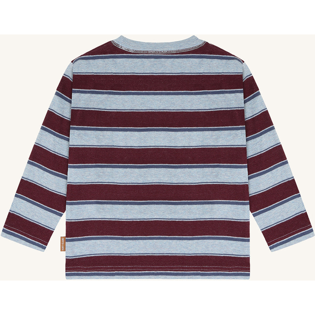 Hust & Claire T-Shirt langarm, gestreift - Baby Blue