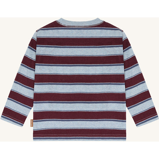 Hust & Claire T-Shirt langarm, gestreift - Baby Blue