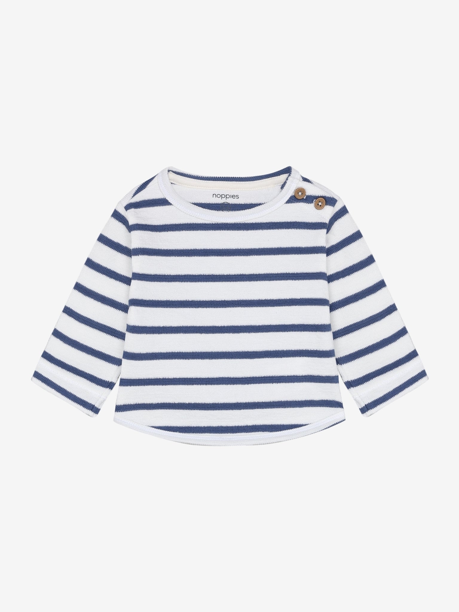 Noppies T-Shirt langarm, gestreift - Gray Blue