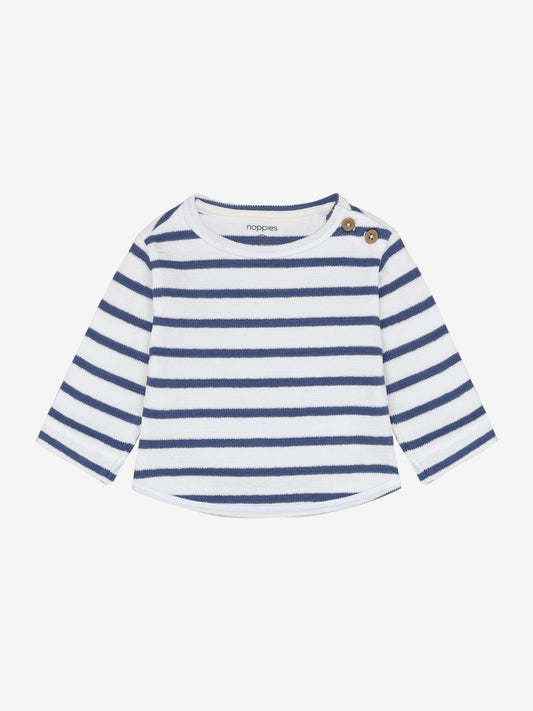 Noppies T-Shirt langarm, gestreift - Gray Blue