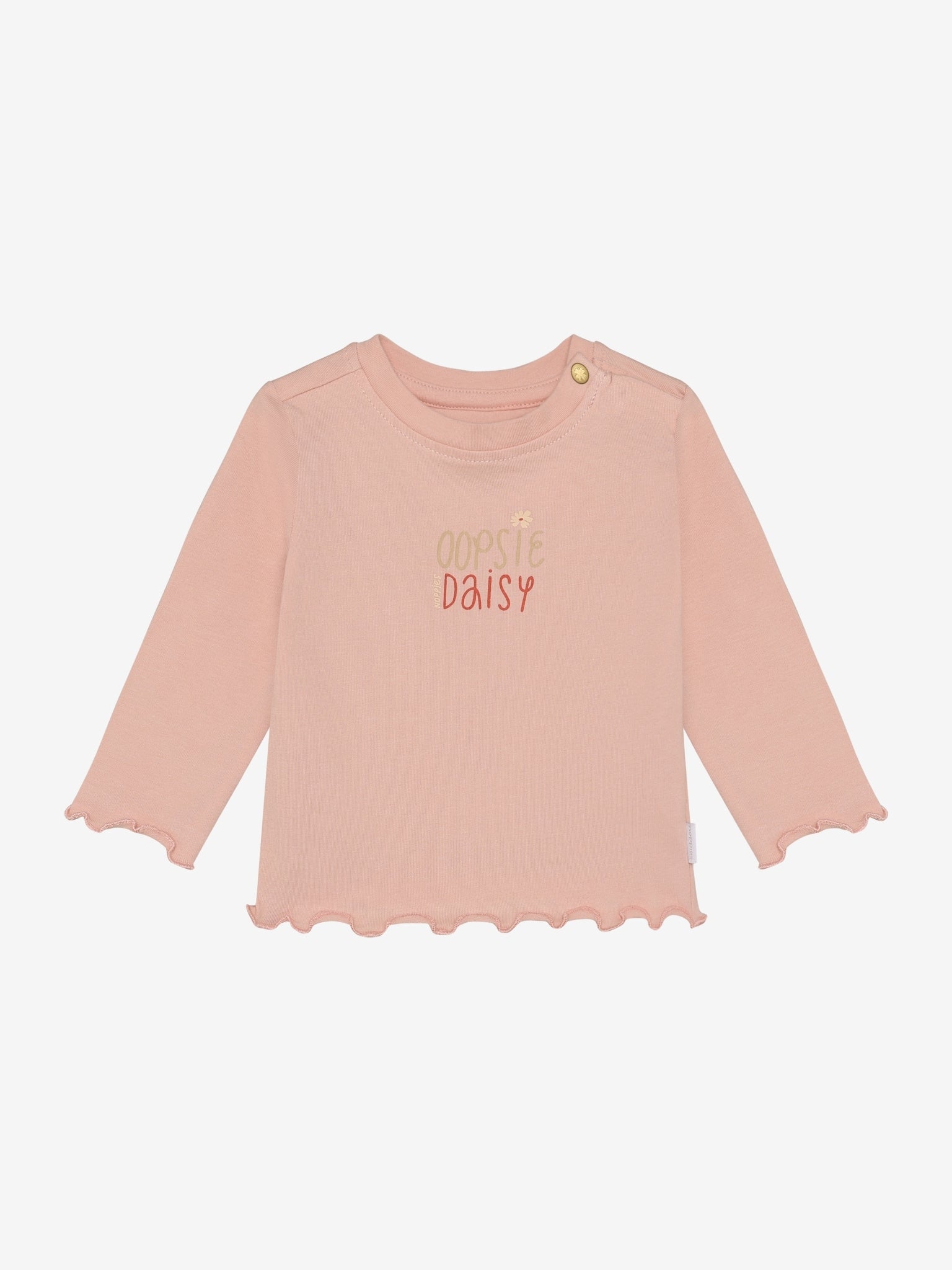 Noppies Langarmshirt mit Schriftzug - Peachskin