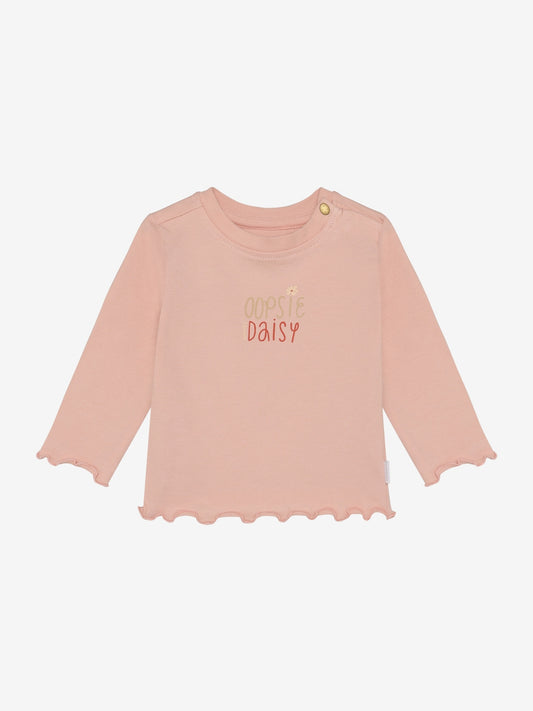 Noppies Langarmshirt mit Schriftzug - Peachskin