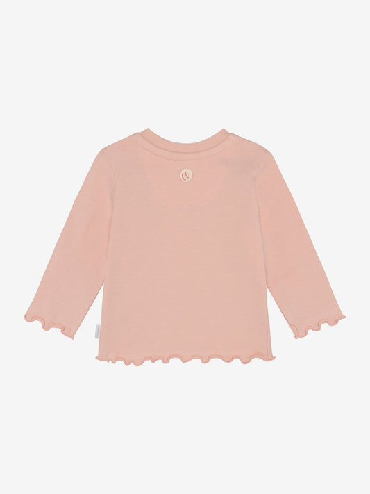 Noppies Langarmshirt mit Schriftzug - Peachskin