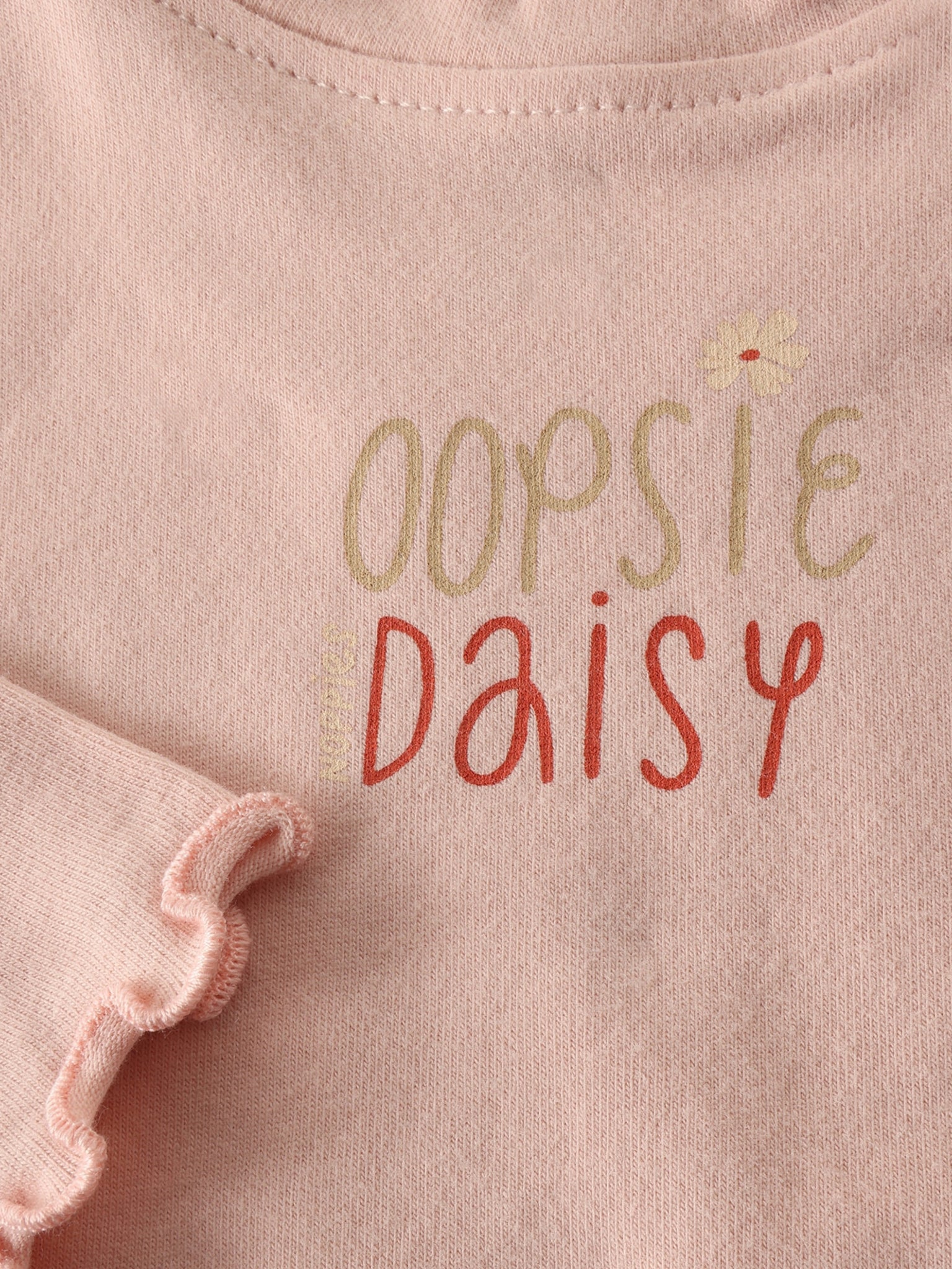 Noppies Langarmshirt mit Schriftzug - Peachskin