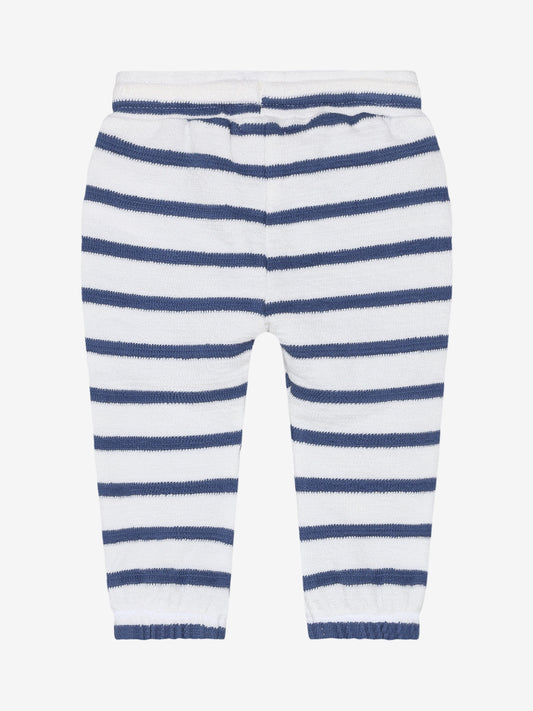 Noppies Jogginghose mit seitlichen Taschen, gestreift Gray Blue