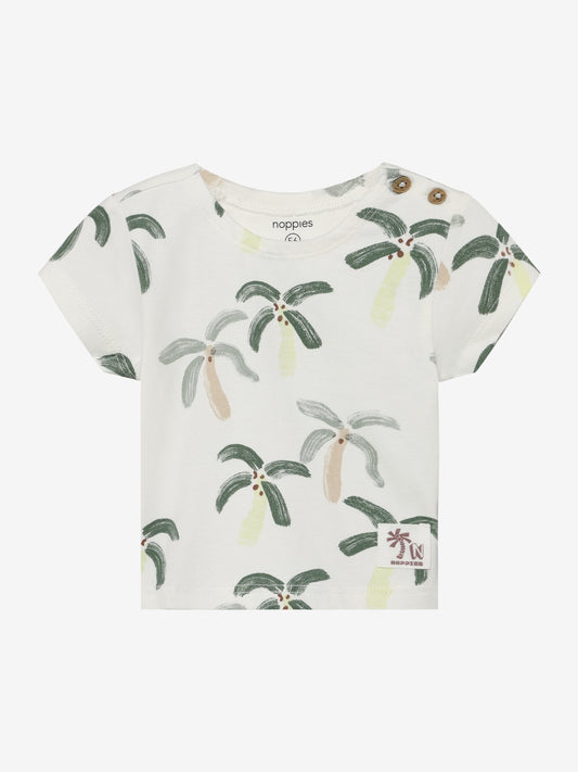 Noppies T-Shirt mit einem allover Druck - Egret