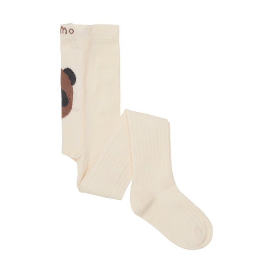 Minymo "Strumpfhose" mit Druck auf dem Poppes - Offwhite