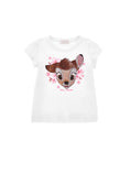 Bild in Galerie-Betrachter laden, Monnalisa T-Shirt Bambi mit Strasssteinen - Bianco Weiss
