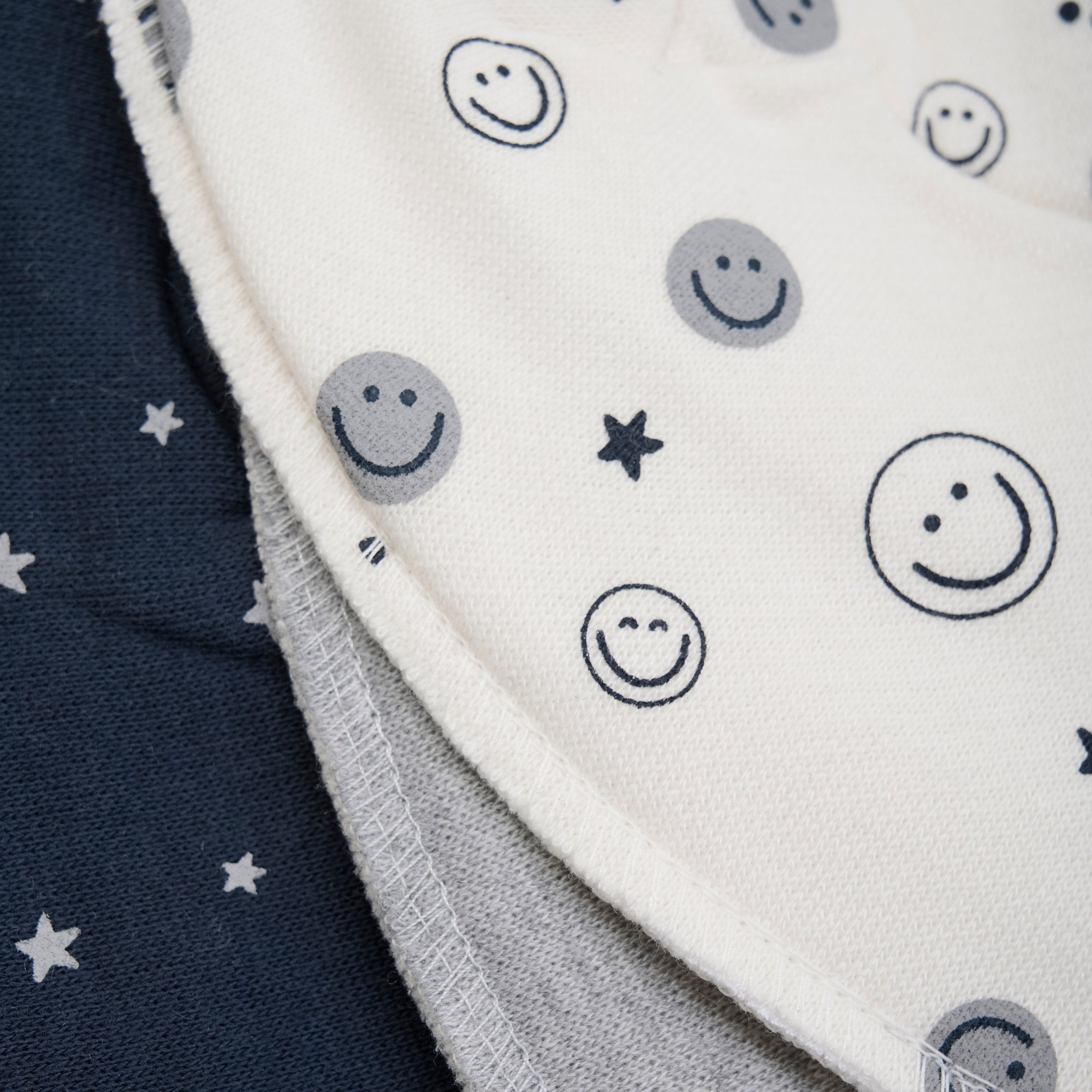 Pippi "Bandana" 3er Pack - Grau gemustert
