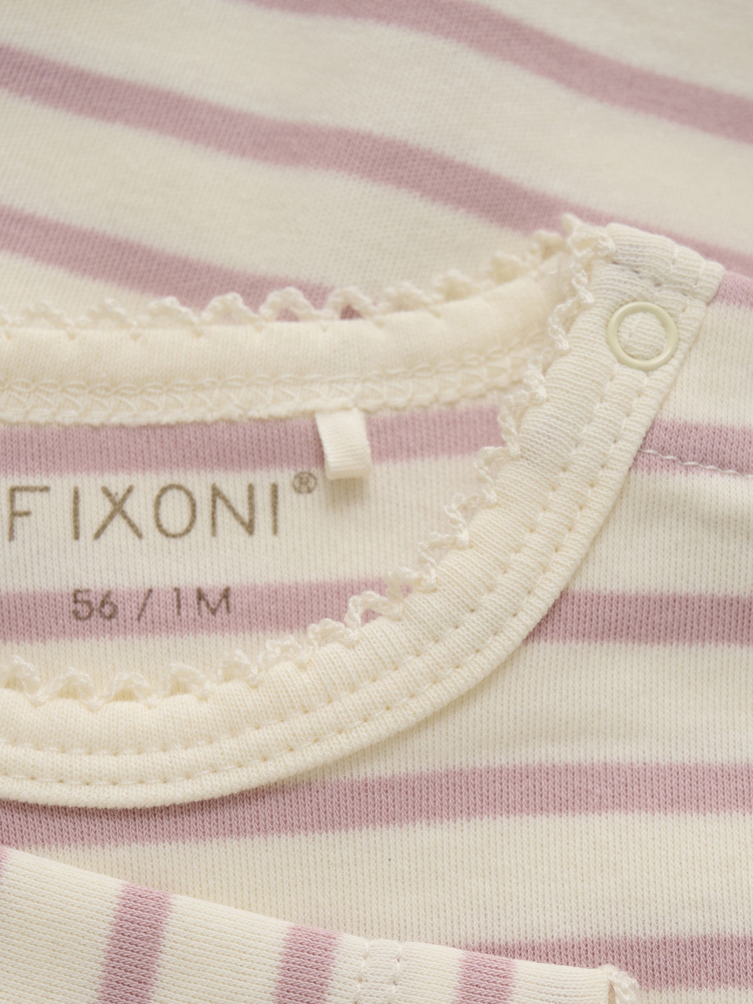 Fixoni Body langarm, gestreift - Shadow Gray