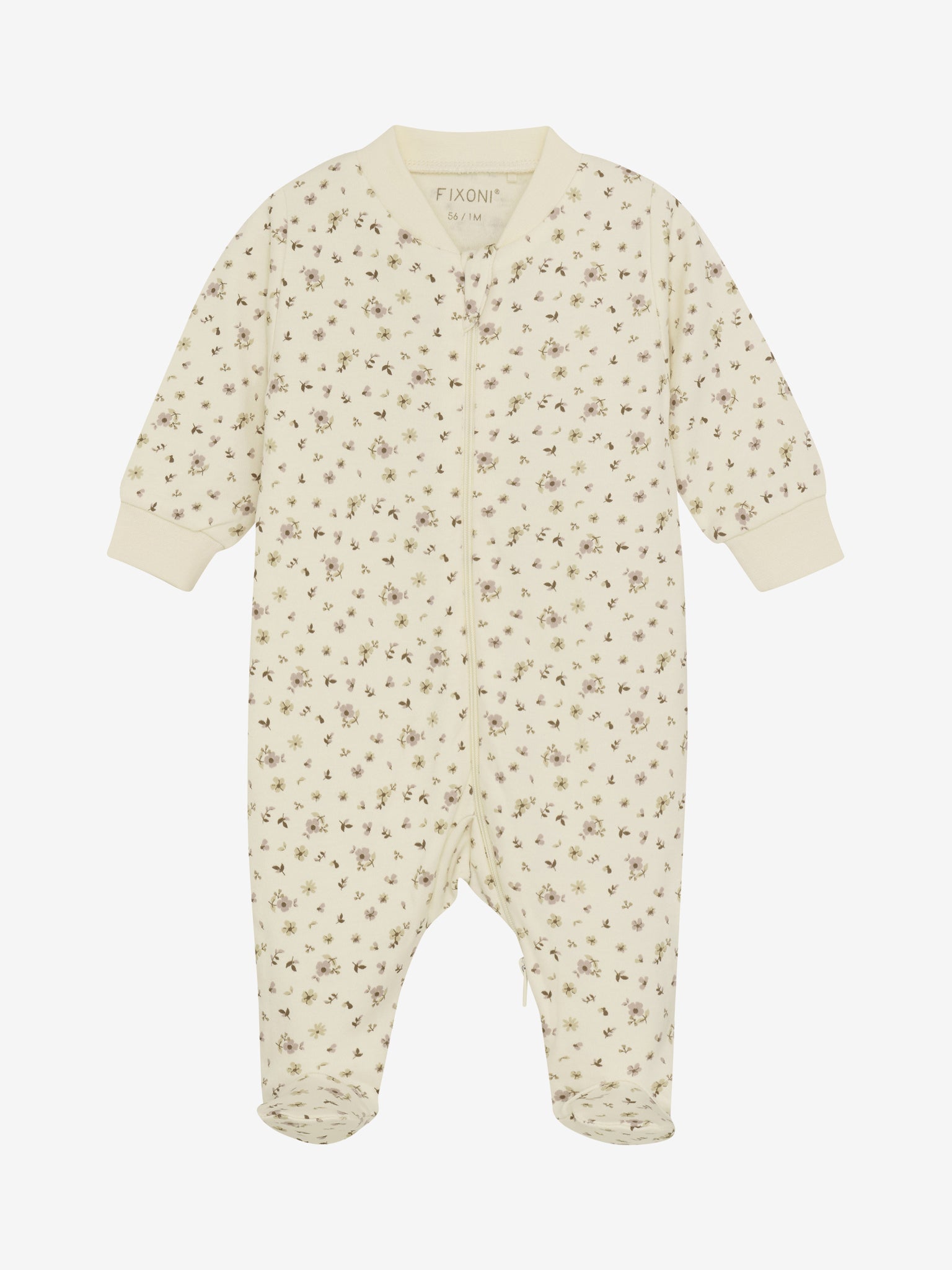 Fixoni Baby Schlafanzug mit Reißverschluss und einem Allover Druck