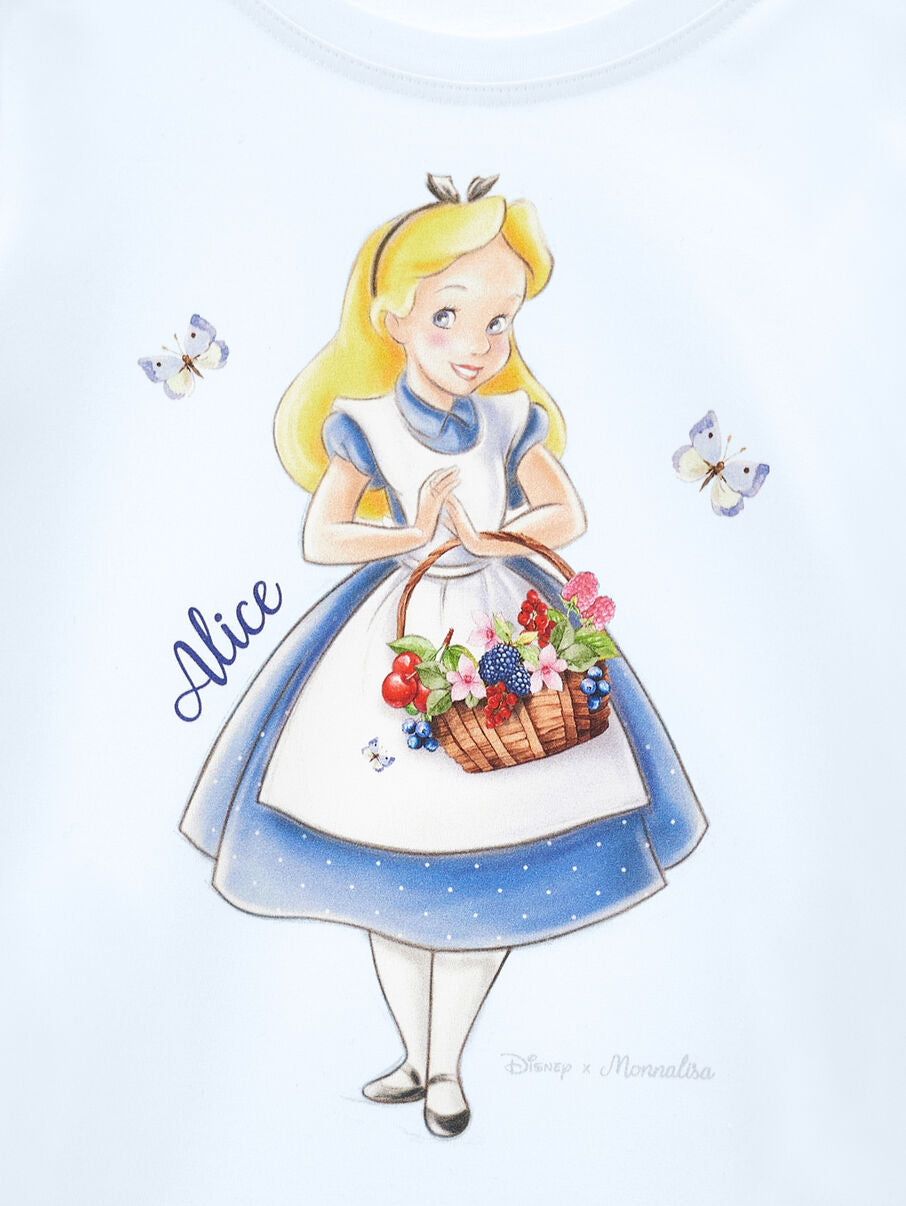Monnalisa T-Shirt "Alice" - Celeste blau