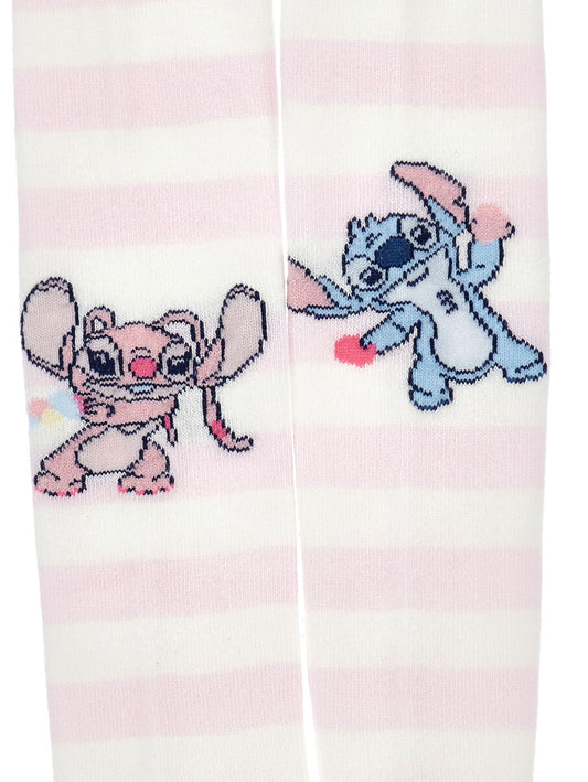 Monnalisa "Stitch Disney gestreifte Strumpfhose"