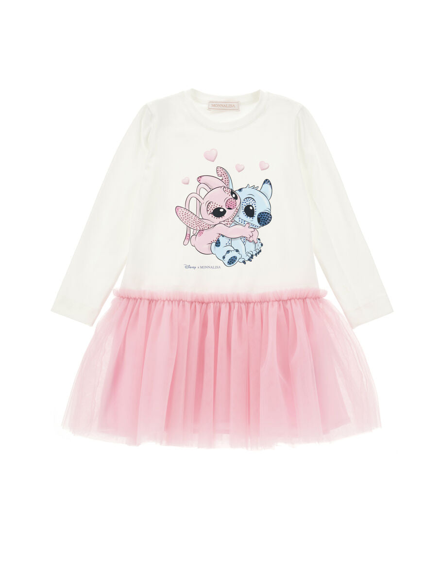 Monnalisa "Tüllkleid Stitch" - Rosa
