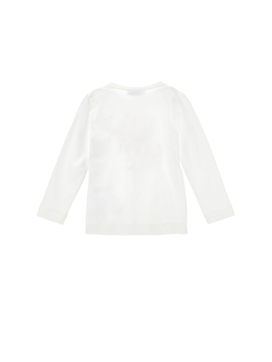 Monnalisa "Langarmshirt" mit Druck und Strass