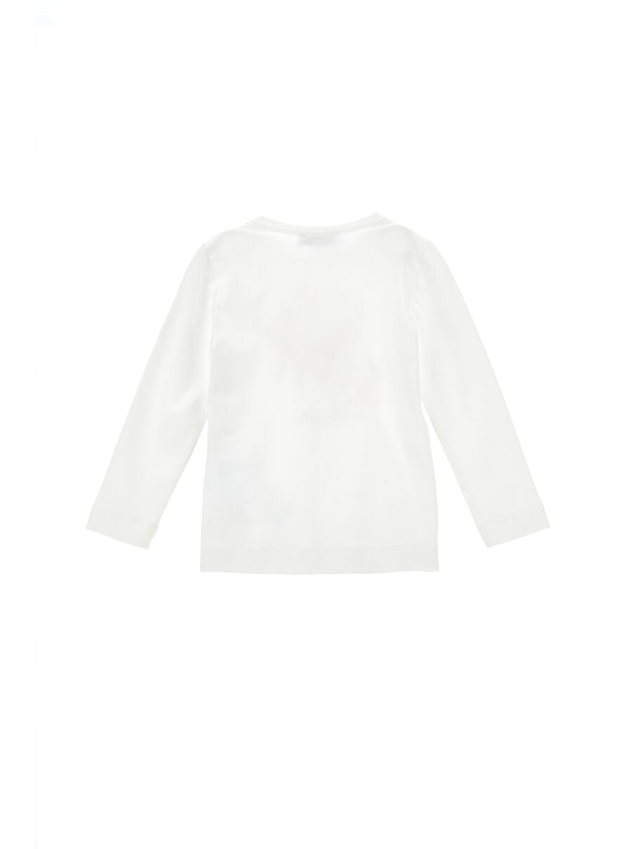 Monnalisa "Langarmshirt" mit Blumenstrauß und Schleife -