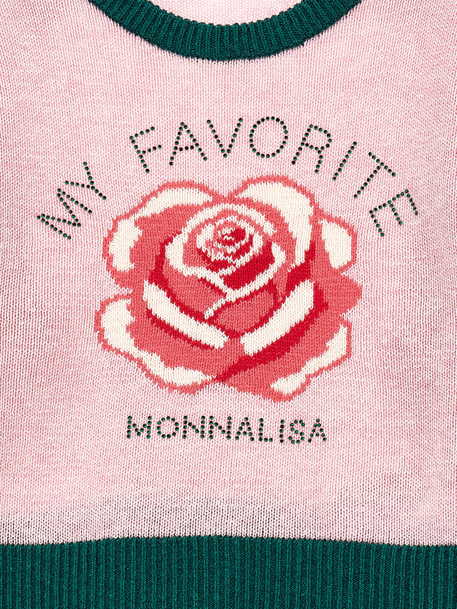 Monnalisa "Pullover" mit Rose