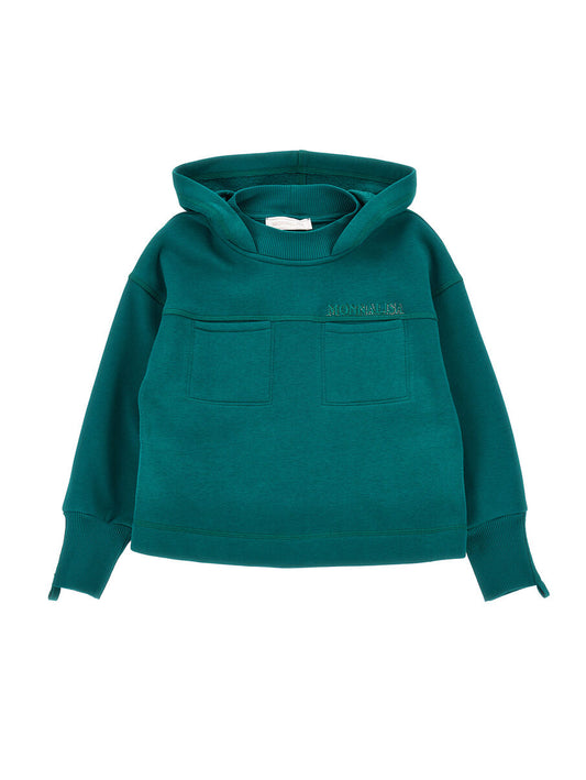 Monnalisa "Sweatshirt" mit Kapuze Grün