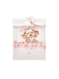 Bild in Galerie-Betrachter laden, Monnalisa "Baby-Decke mit Hund und Schleifen" - Creme/Rosa
