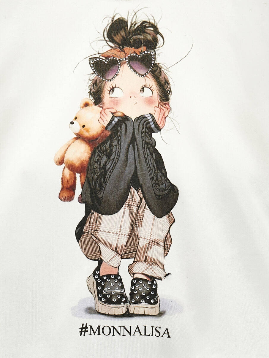 Monnalisa Set "Langarmshirt ausgestellt mit Leggings"