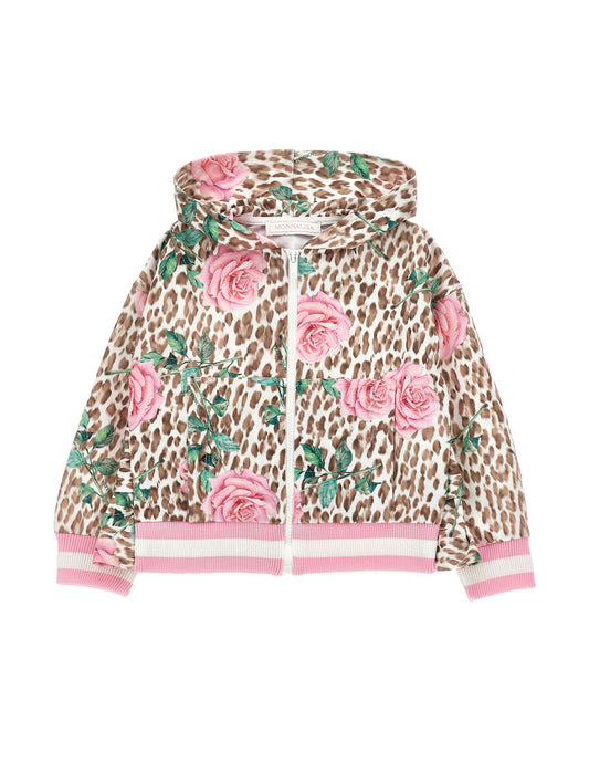 Monnalisa "Jacke" mit Rosen , Volant und Schleife