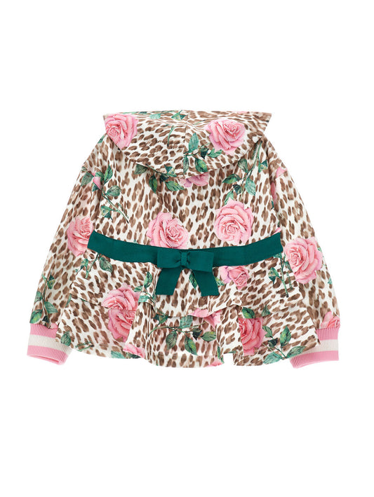 Monnalisa "Jacke" mit Rosen , Volant und Schleife