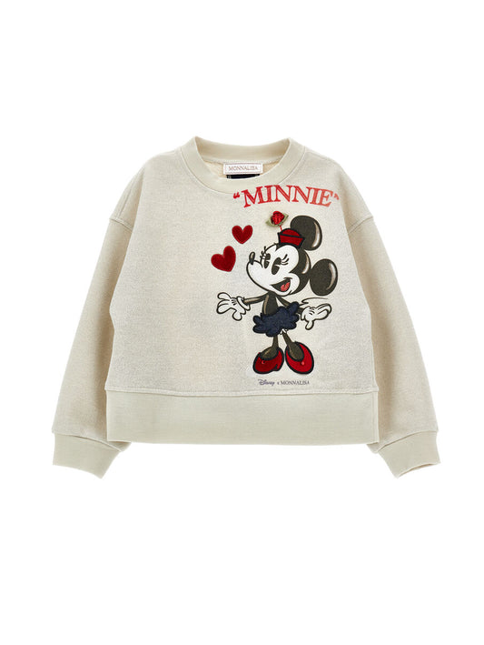 Monnalisa "Sweatshirt" mit Minnie Maus und Schleife