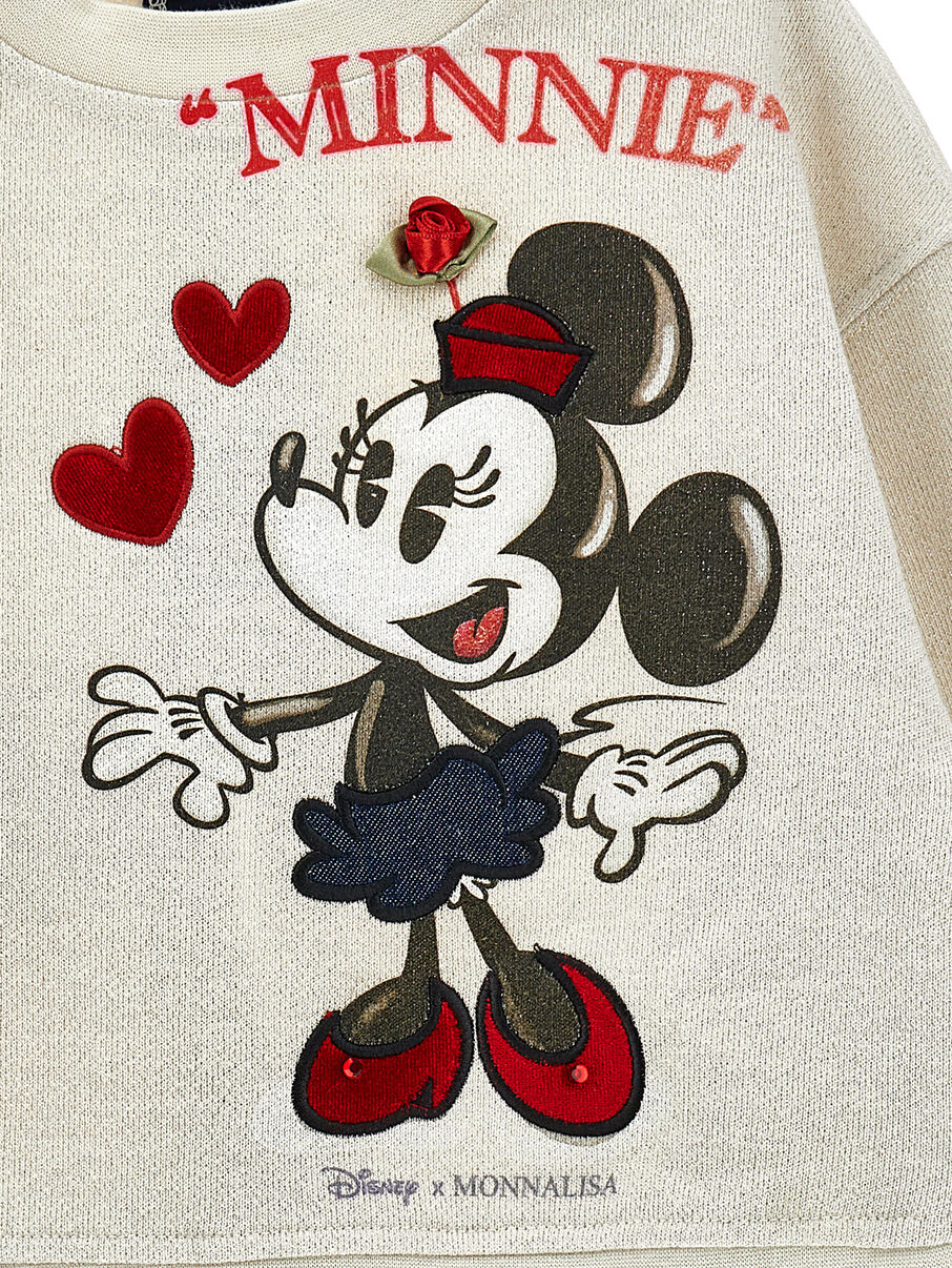 Monnalisa "Sweatshirt" mit Minnie Maus und Schleife