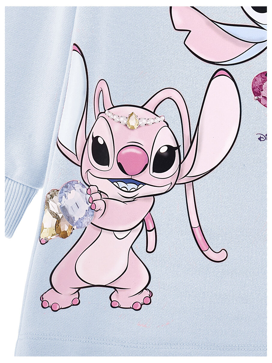 Monnalisa "Stitch Sweatkleid" Blau