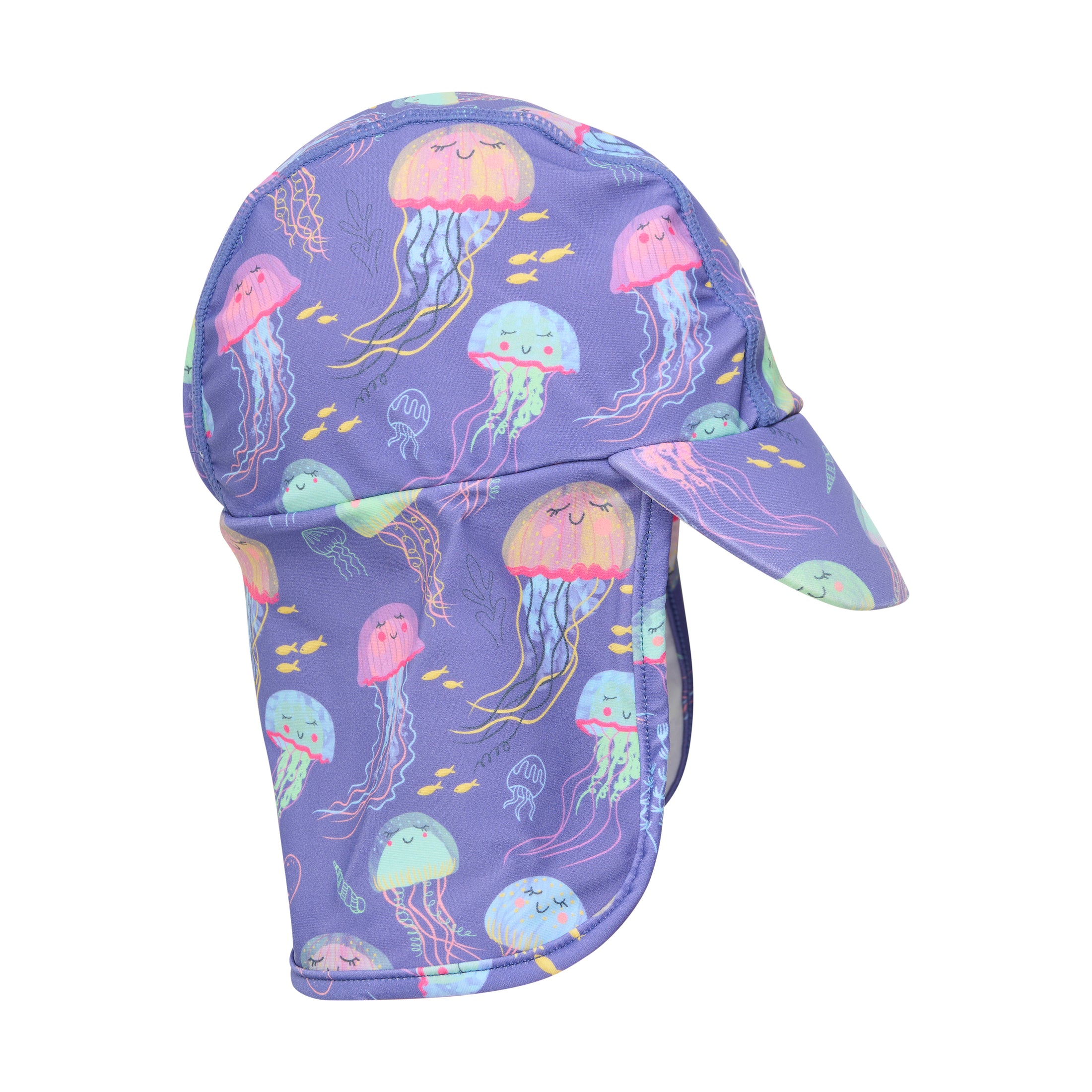 Color Kids UV Mütze mit Nackenschutz - Lila