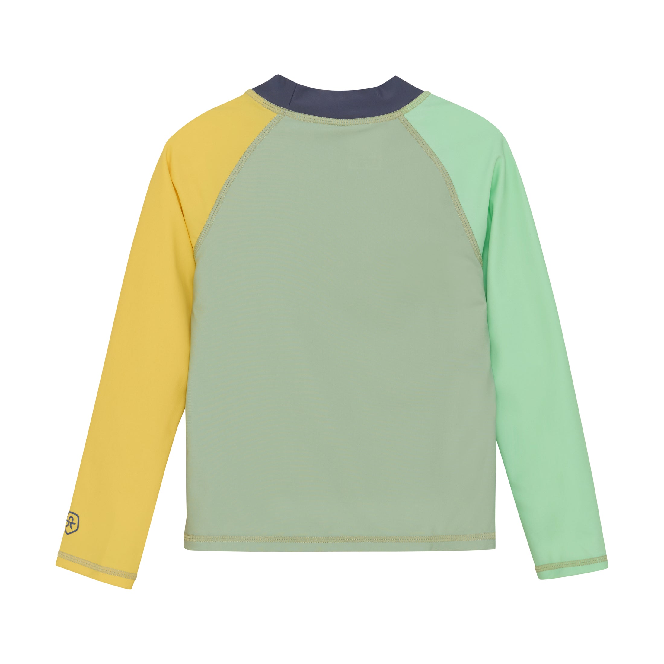 Color Kids "UV T-Shirt" langarm mit Druck - Iceberg Green