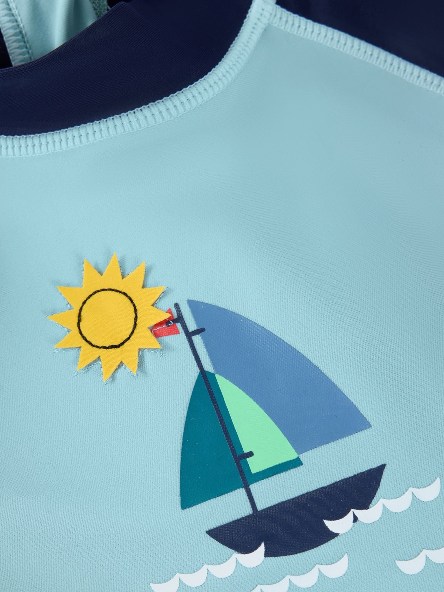 Color Kids UV Schwimmshirt mit Applikation